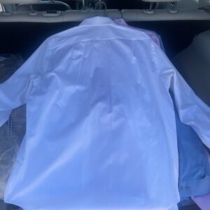 Big & Tall White Button-Up Shirt